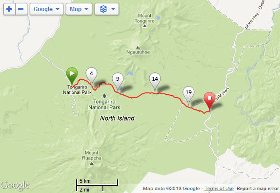 Whakapapa Village to Desert Road